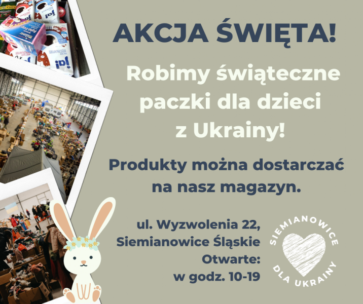 Paczki świąteczne dla dzieci z Ukrainy