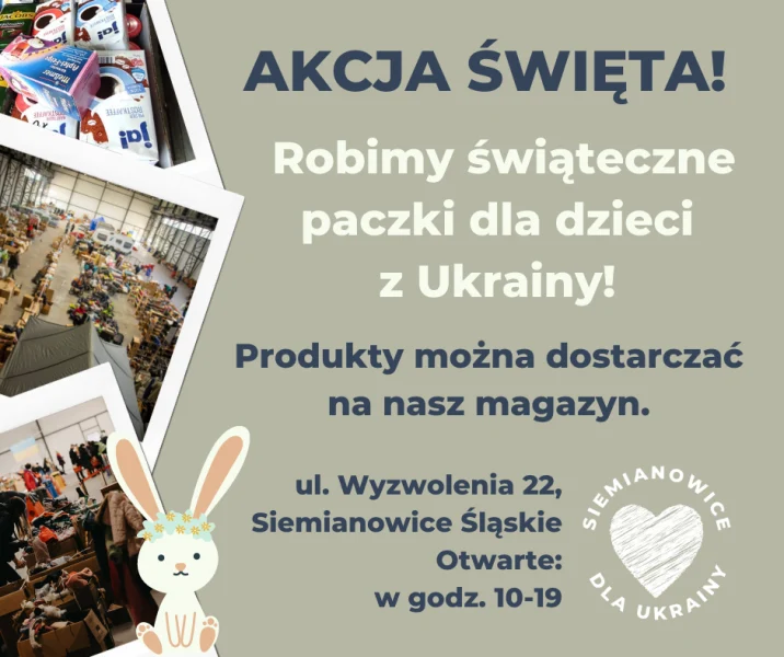 Paczki świąteczne dla dzieci z Ukrainy