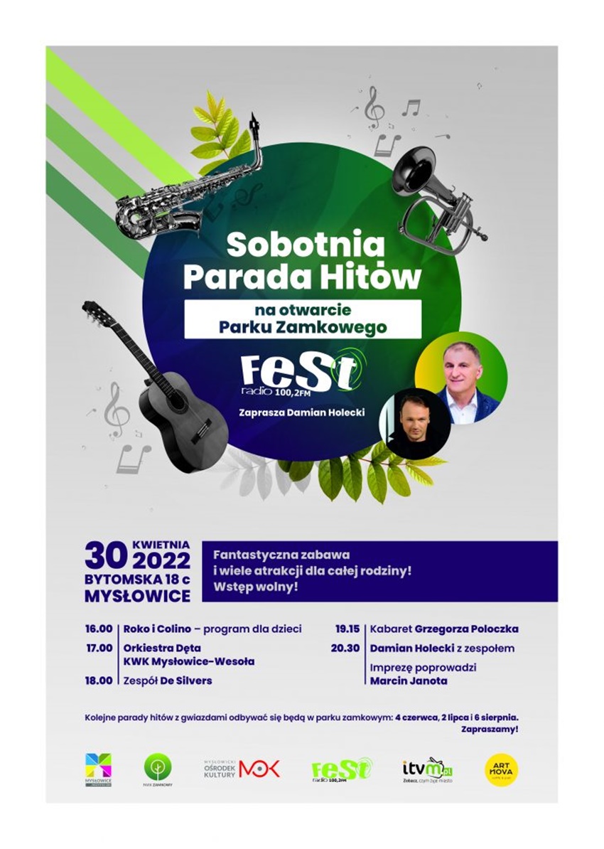 Sobotnia Parada Hitów na otwarcie Parku Zamkowego