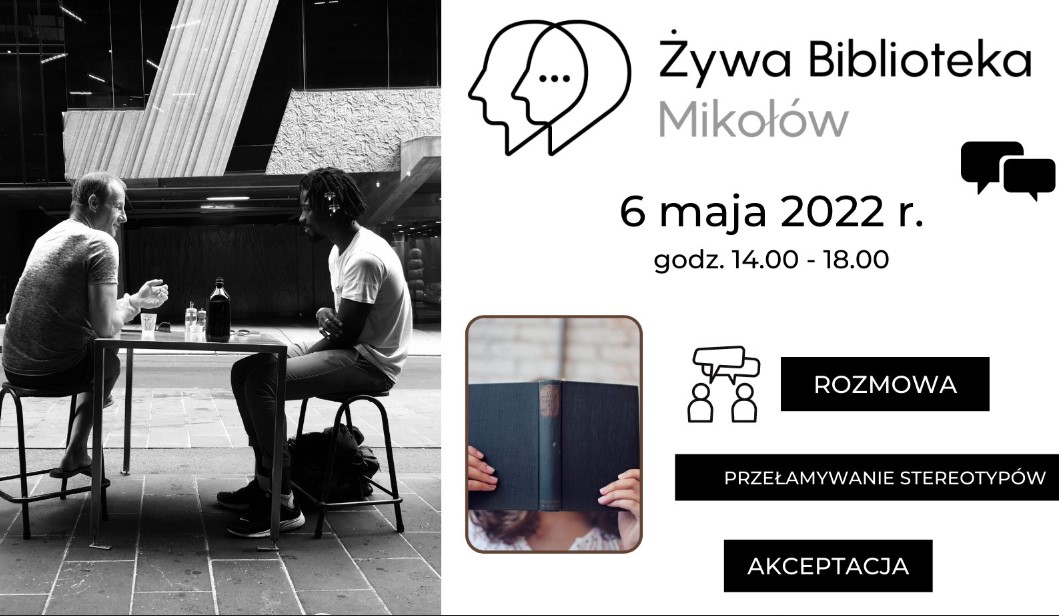 Potrzebujesz rozmowy i wysłuchania? Żywa Biblioteka zaprasza do MDK Mikołów