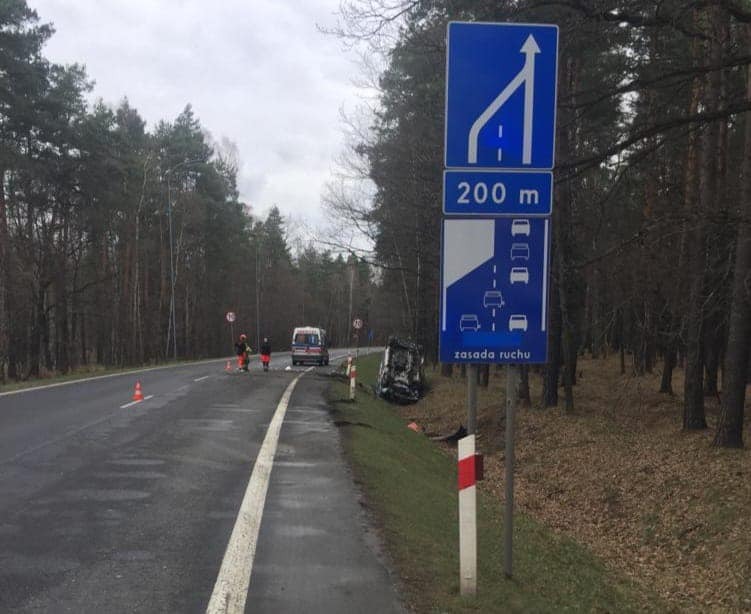 Groźny wypadek na DK 86. Droga w kierunku Katowic jest zablokowana!