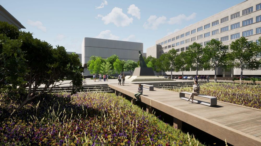 Plac Sejmu Śląskiego się zazieleni. Ogłoszono przetarg na jego przebudowę