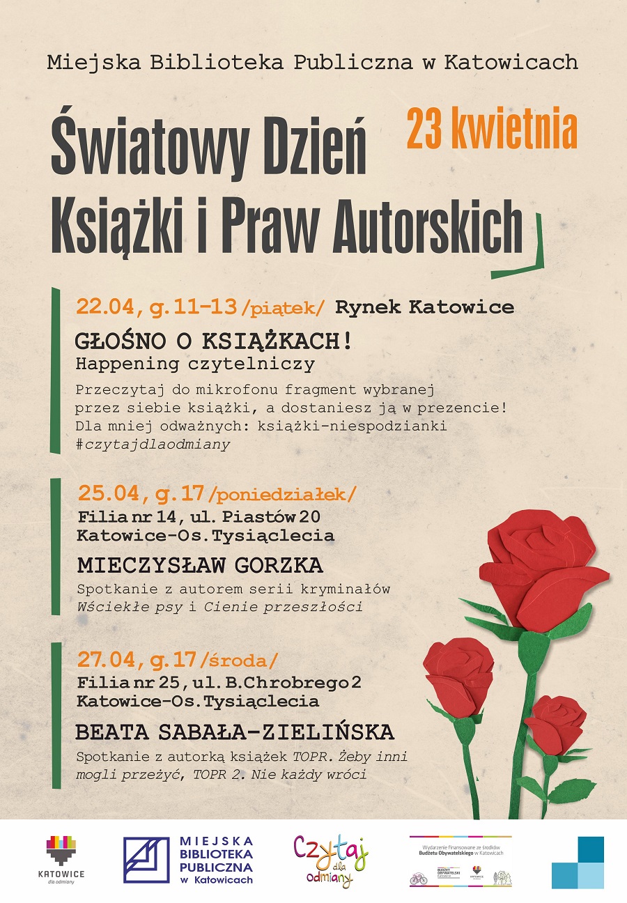 Światowy Dzień Książki i Praw Autorskich w Miejskiej Bibliotece Publicznej w Katowicach