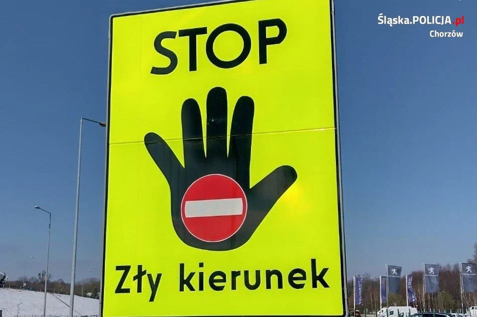 STOP zły kierunek! Tablice informacyjne ostrzegają przed wjazdem pod prąd