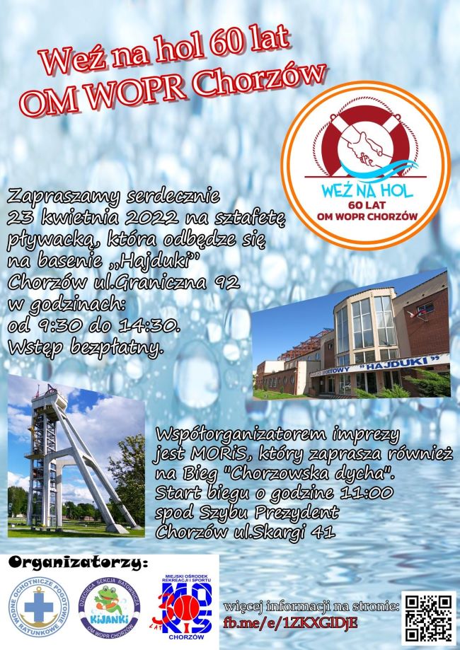 Weź udział w sztafecie z okazji 60-lecia WOPR Chorzów!