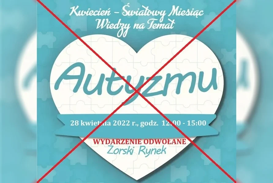 Impreza z okazji Dnia Autyzmu odwołana z powodu żałoby!