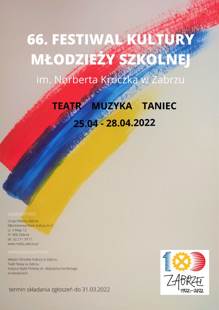 Trwa 66. Festiwal Kultury Młodzieży Szkolnej im. N. Kroczka!