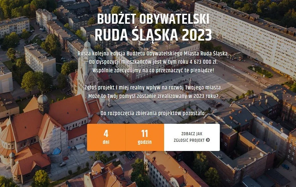 Rusza nabór wniosków do budżetu obywatelskiego na 2023 rok!