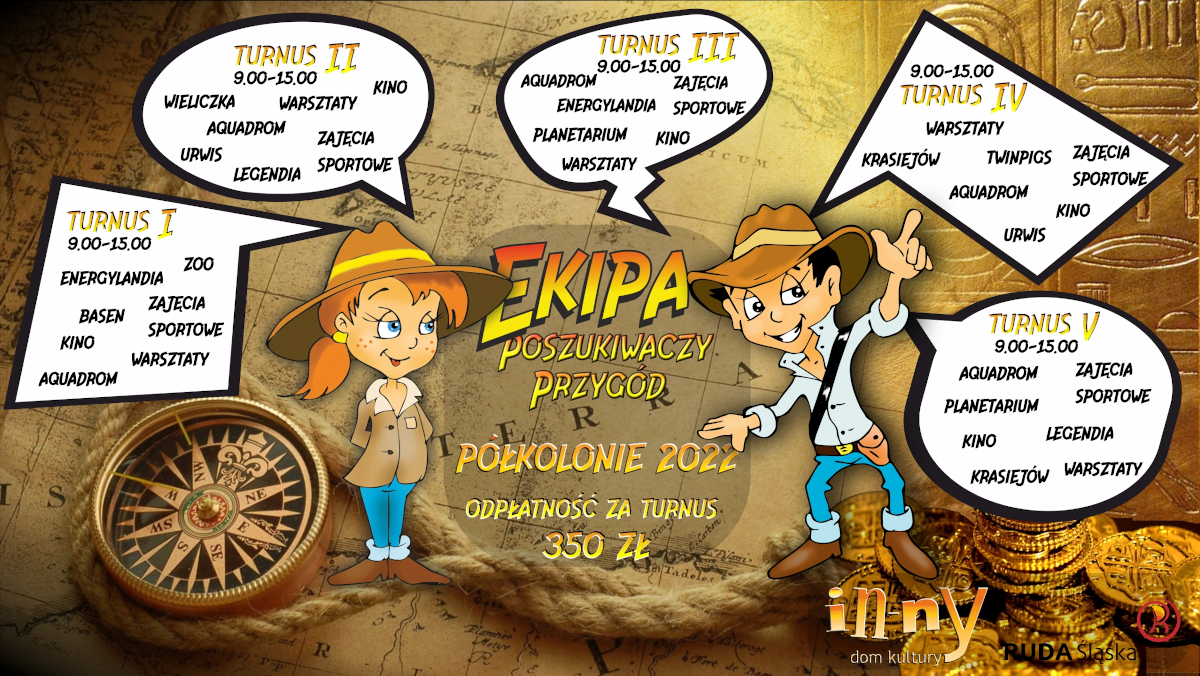 Półkolonie letnie - Ekipa Poszukiwaczy Przygód