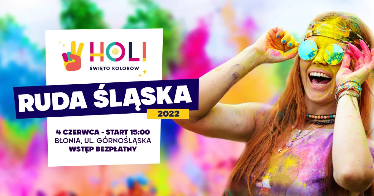 [ZMIANA TERMINU] Kolorowy zawrót głowy. Holi Święto Kolorów powróci do Rudy Śląskiej!