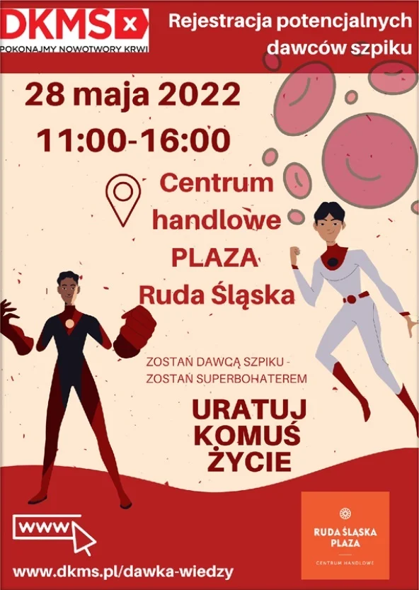 Dzień Dawcy Szpiku DKMS w Centrum Handlowym Plaza w Rudzie Śląskiej