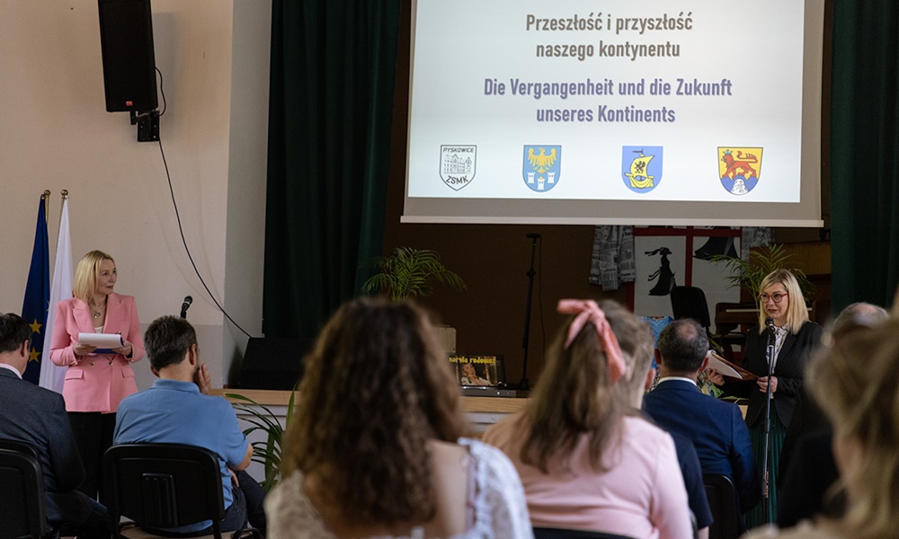 Młodzież z Niemiec i z Polski rozmawiała w Pyskowicach dokąd zmierza Europa