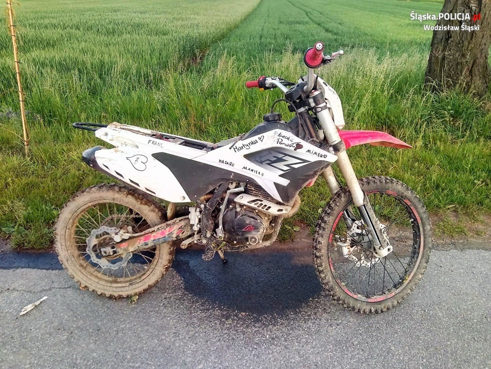 Myślał, że motocyklem ucieknie przed Policją