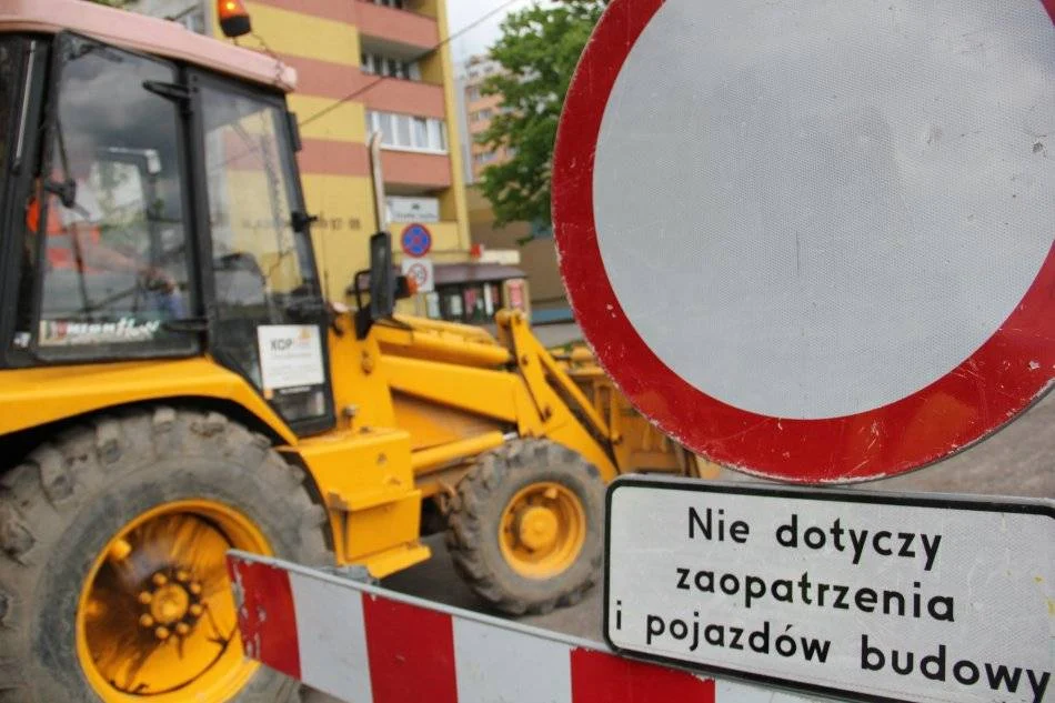 Prace drogowe na ul. Starokościelnej