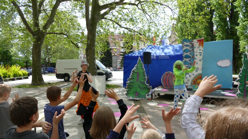 Start animacji na Rynku Miejskim