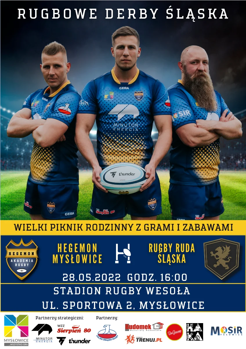 Hegemon Mysłowice zaprasza na rugbowe Derby Śląska