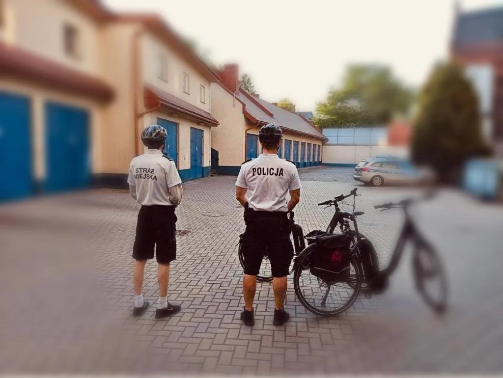 Patrole rowerowe na ulicach Mysłowic