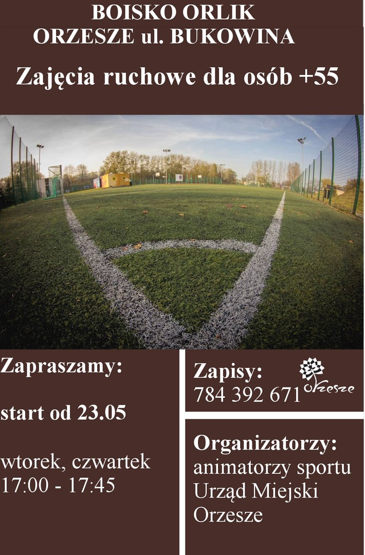 Zajęcia ruchowe dla osób 55+ na kompleksie boisk sportowych "Moje boisko - Orlik 2012"