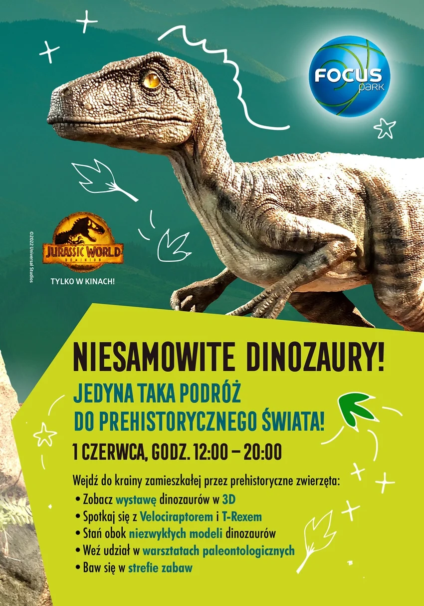 Dinozaury przejmują FOCUS PARK! - wyjątkowy Dzień Dziecka