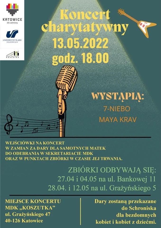 Koncert charytatywny na rzecz Schroniska dla bezdomnych kobiet oraz kobiet z dziećmi