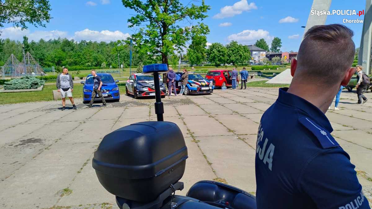 Chorzowscy policjanci dbali o bezpieczeństwo uczestników zlotu