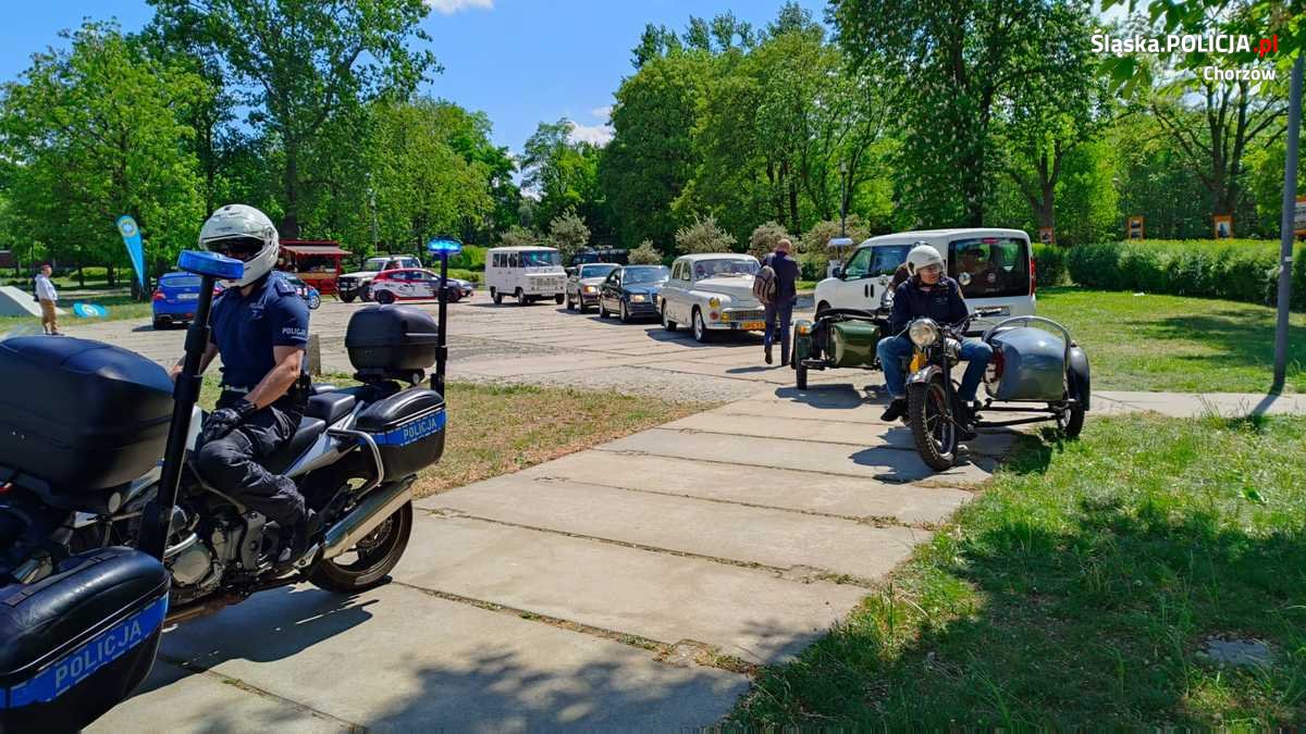 Chorzowscy policjanci dbali o bezpieczeństwo uczestników zlotu