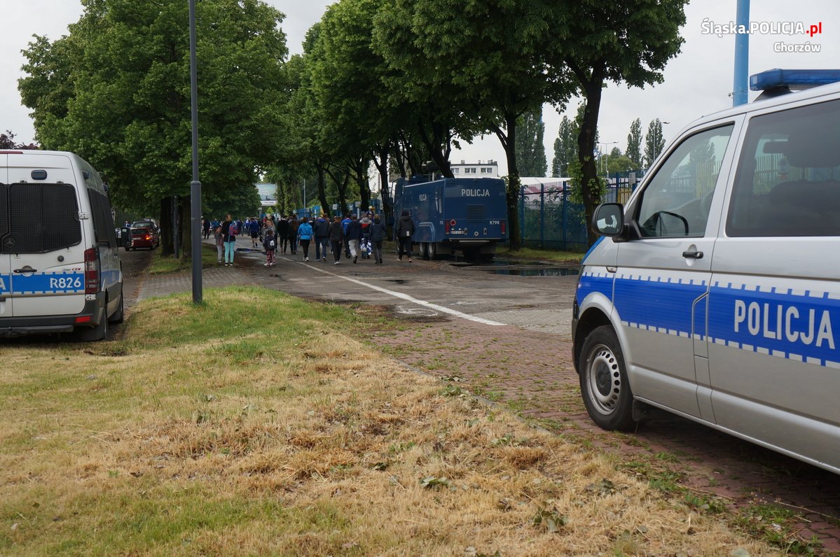 Spokojnie na stadionie chorzowskiego ruchu