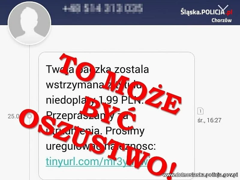 Otrzymałeś SMS z informacją o konieczności dopłaty do przesyłki? To może być oszustwo!