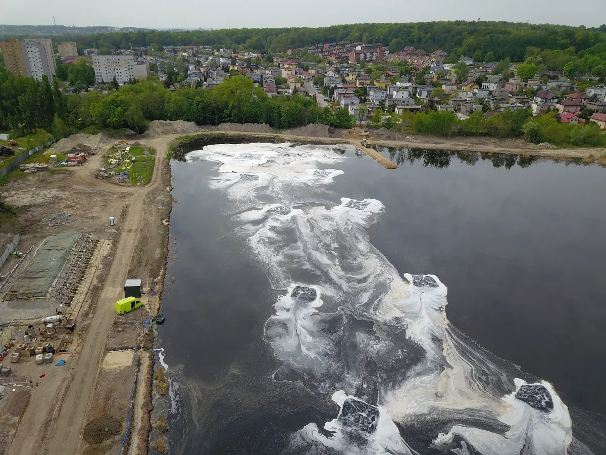 System napowietrzania stawu Kalina już działa