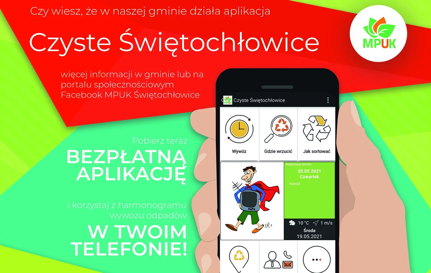 Śledź harmonogram wywozu śmieci z aplikacją "Czyste Świętochłowice"!