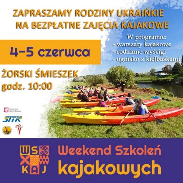 Weekend Szkoleń Kajakowych na żorskim Śmieszku