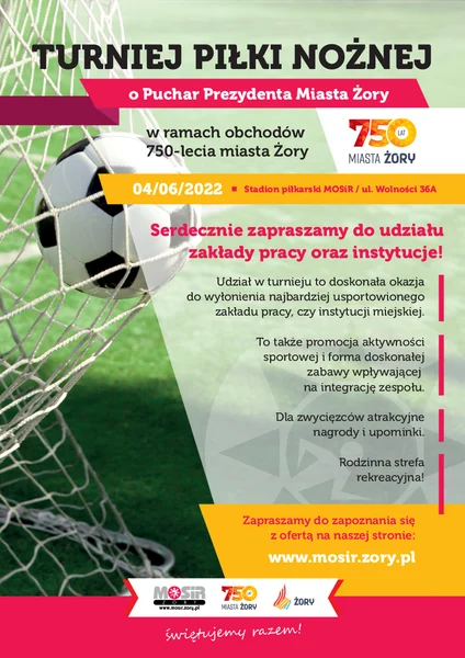 Zgłoś swoją drużynę piłkarską i powalcz o Puchar Prezydenta Miasta Żory!