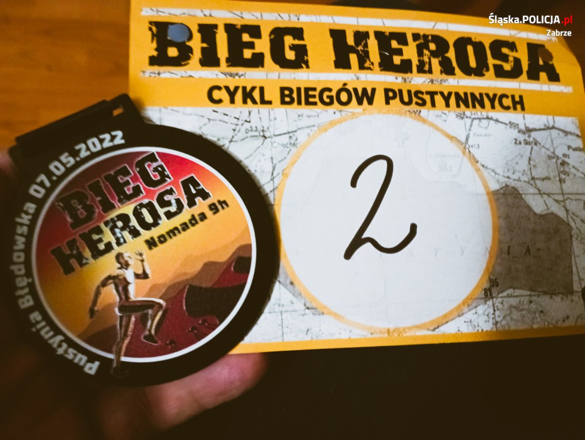 Policjant z Zabrza ukończył "Bieg Herosa"