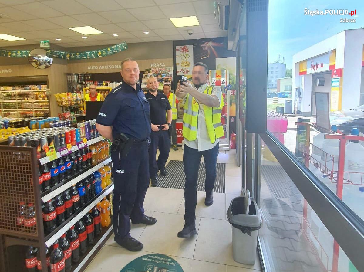 Napad na stację paliw w Zabrzu...To tylko ćwiczenia