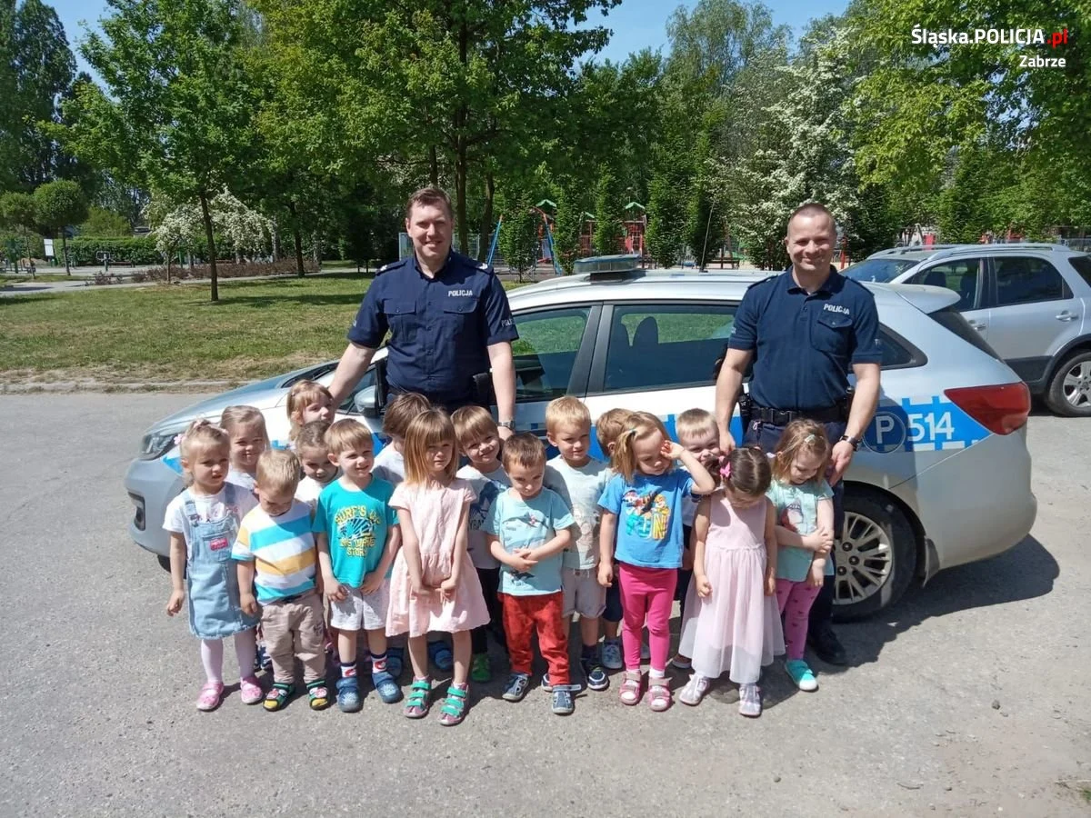 Kolejne spotkanie zabrzańskich dzielnicowych z przedszkolakami