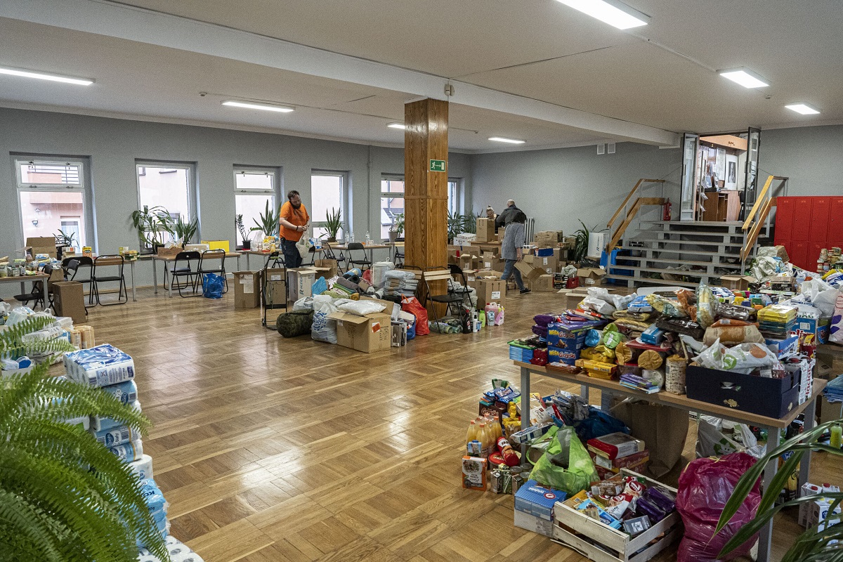 W Centrum Organizacji Pozarządowych trwa zbiórka darów dla Ukrainy