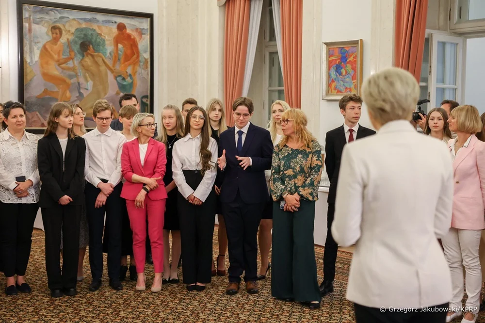 Laureaci konkursu w Pałacu Prezydenckim 2