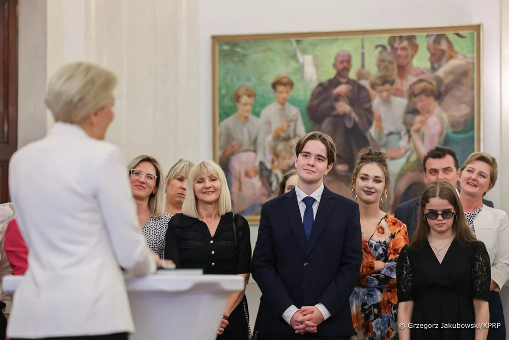 Laureaci konkursu w Pałacu Prezydenckim 4