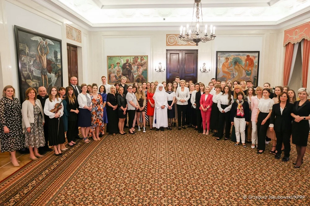 Laureaci konkursu w Pałacu Prezydenckim 9