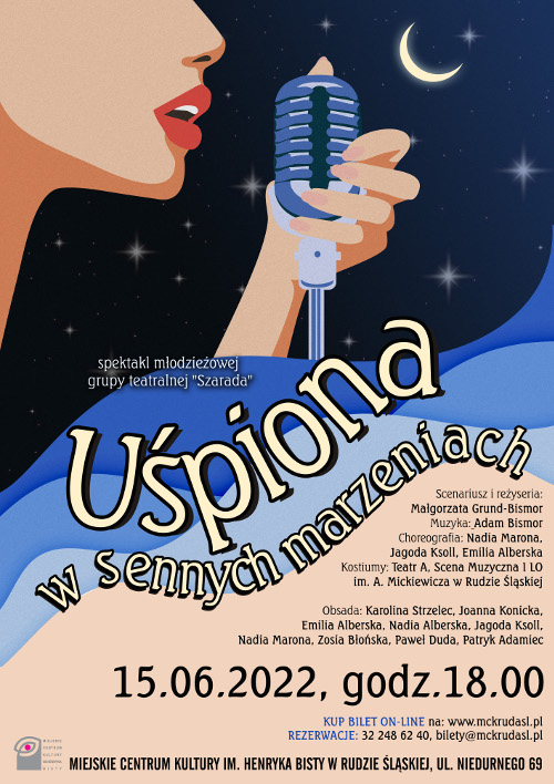 "Uśpiona w sennych marzeniach" - spektakl młodzieżowej grupy teatralnej MCK "Szarada"