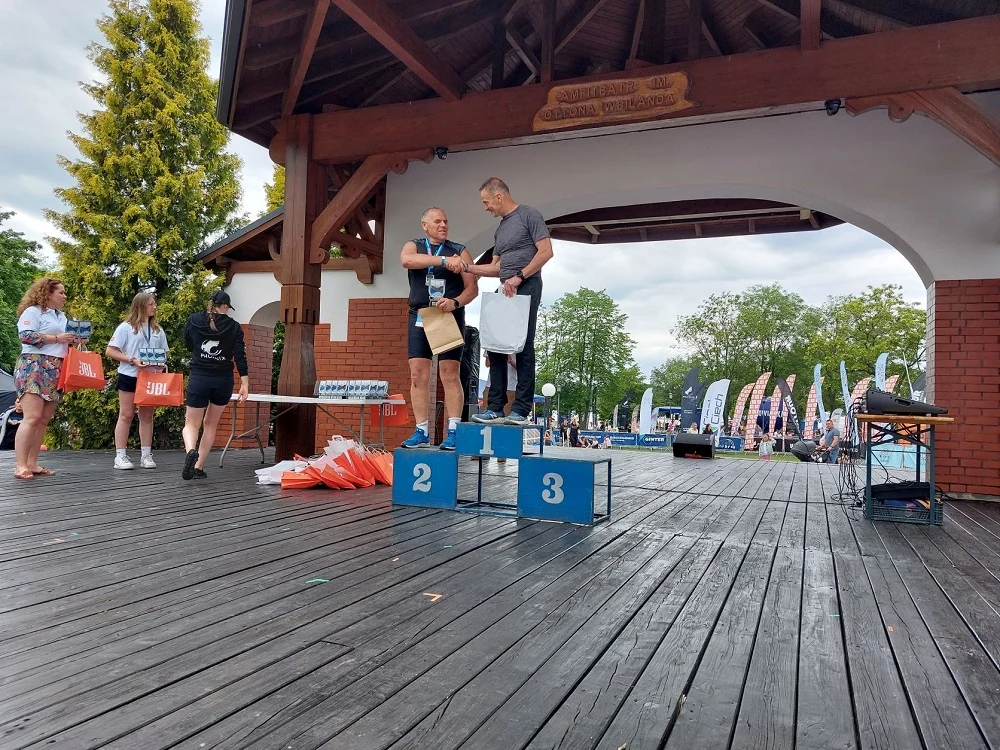 Stanisław Nowak ze srebrnym medalem na Marbruk Triathlon Charzykowy!