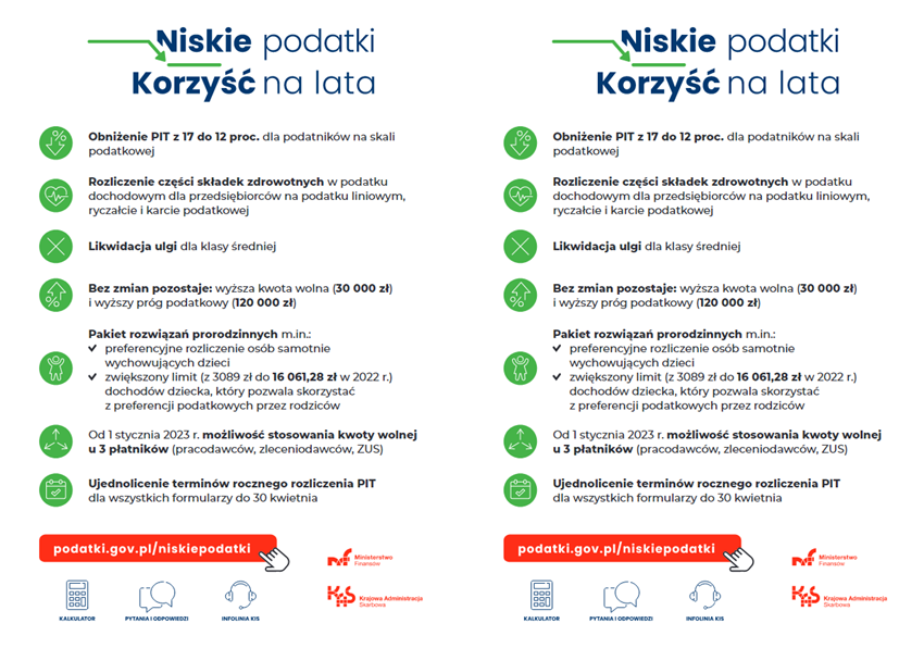 "Niskie podatki" - bezpłatny cykl spotkań online