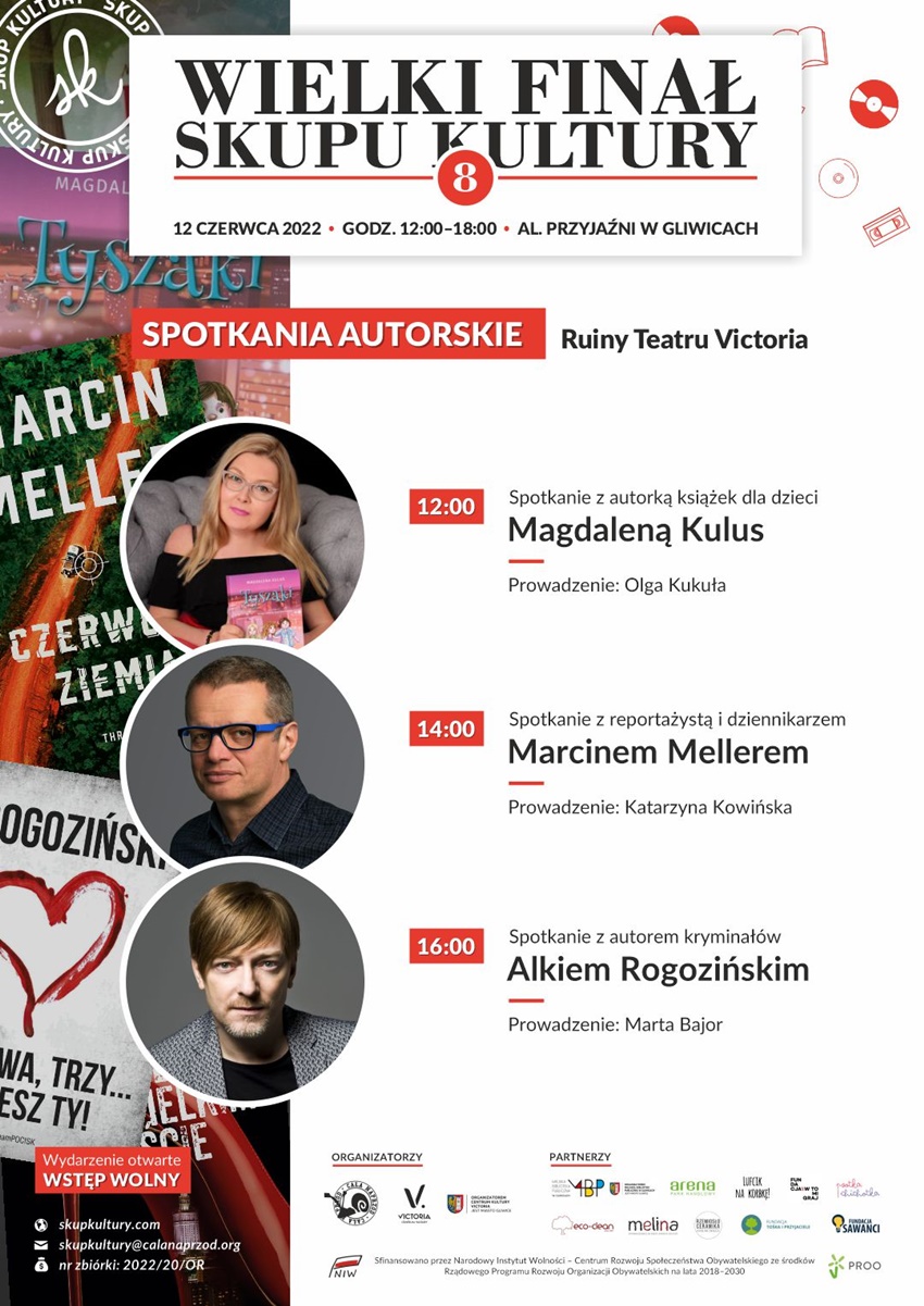 Spotkanie autorskie z Alkiem Rogozińskim, Marcinem Mellerem i Magdaleną Kulus