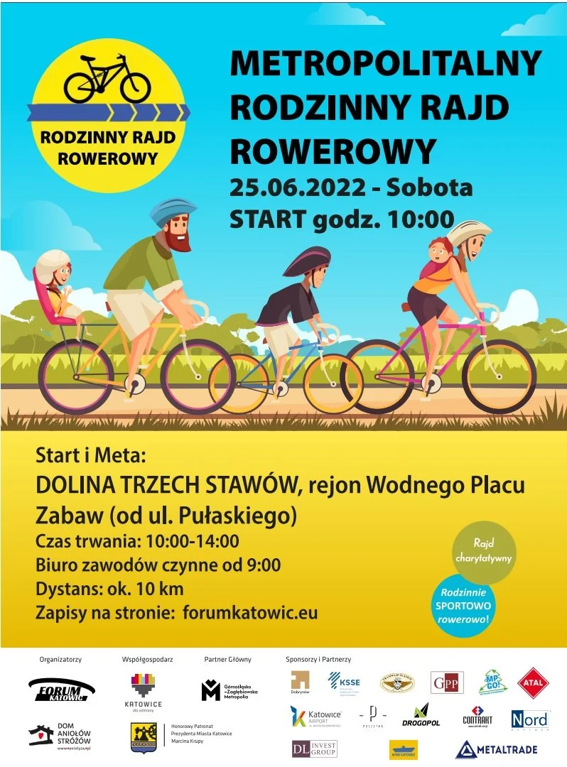 Już w sobotę Metropolitalny Rodzinny Rajd Rowerowy!