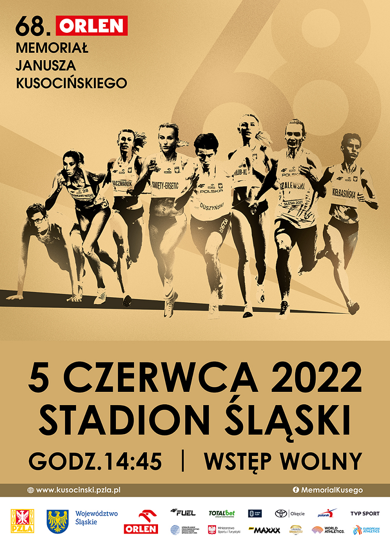 Już w niedzielę 68. ORLEN Memoriał Janusza Kusocińskiego!