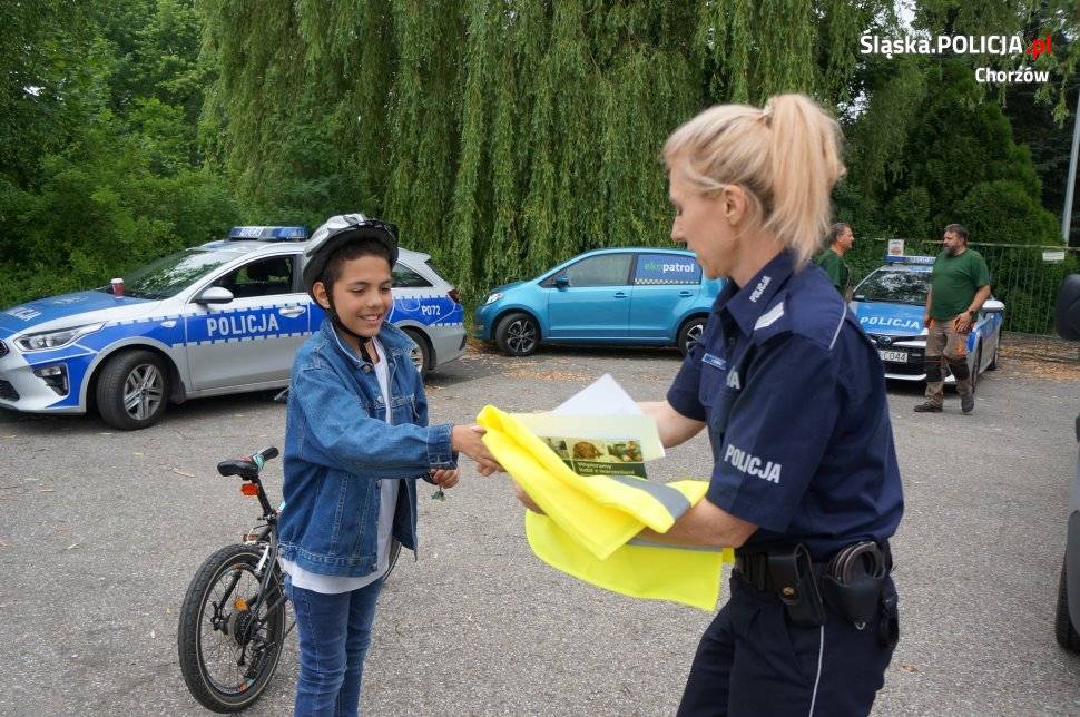 Egzamin na kartę rowerową w Parku Śląskim