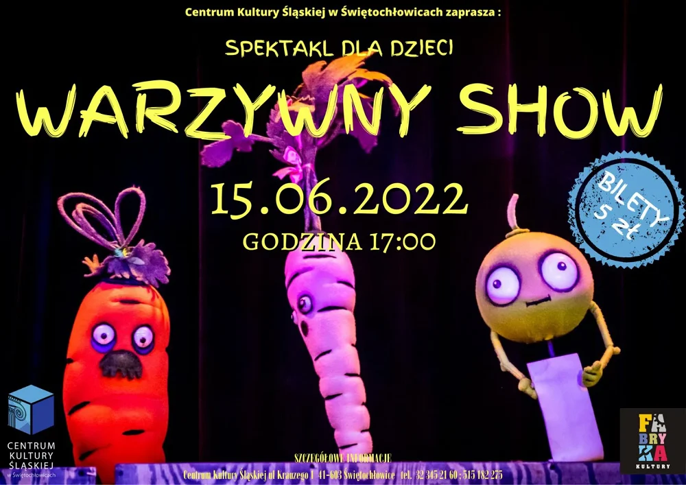 "Warzywny Show" w wykonaniu teatru Fabryka Kultury