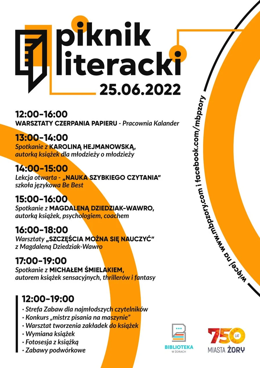 Piknik Literacki z okazji 750. urodzin Miasta Żory