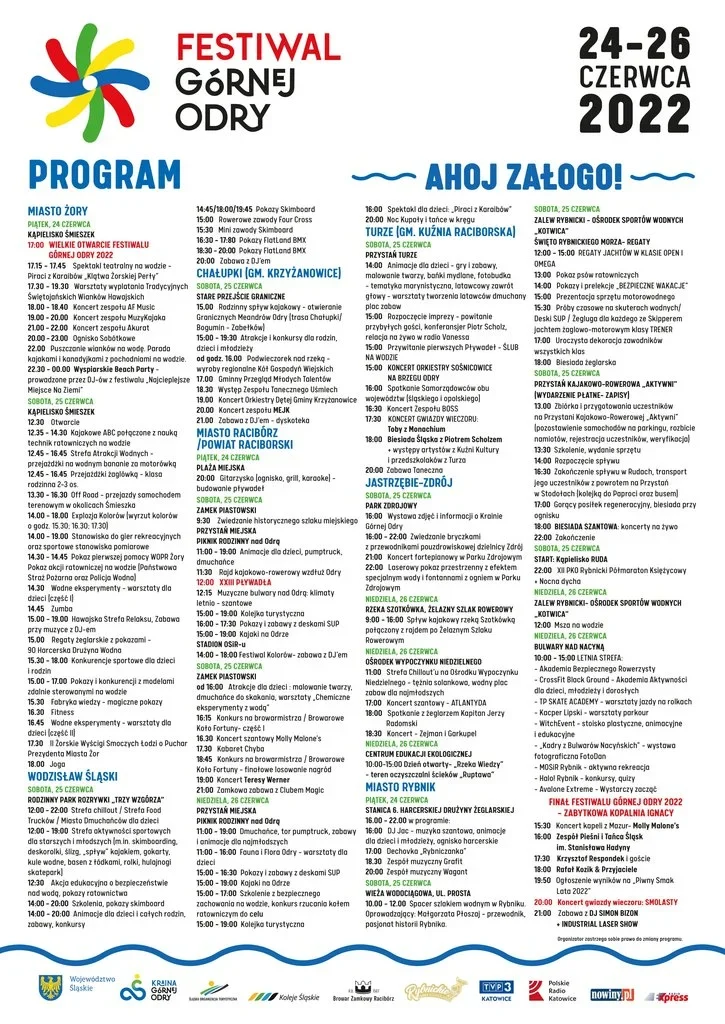 Rusza Festiwal Górnej Odry na Śmieszku! Przed nami koncerty i dyskoteka na plaży