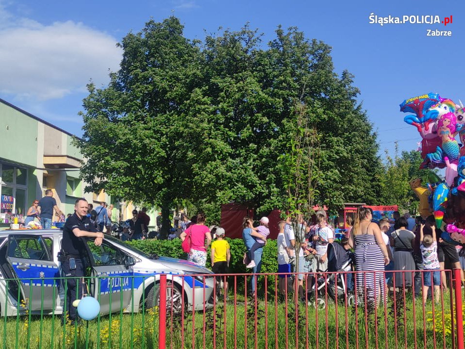 Policjanci odwiedzili Przedszkole nr 47 na festynie rodzinym